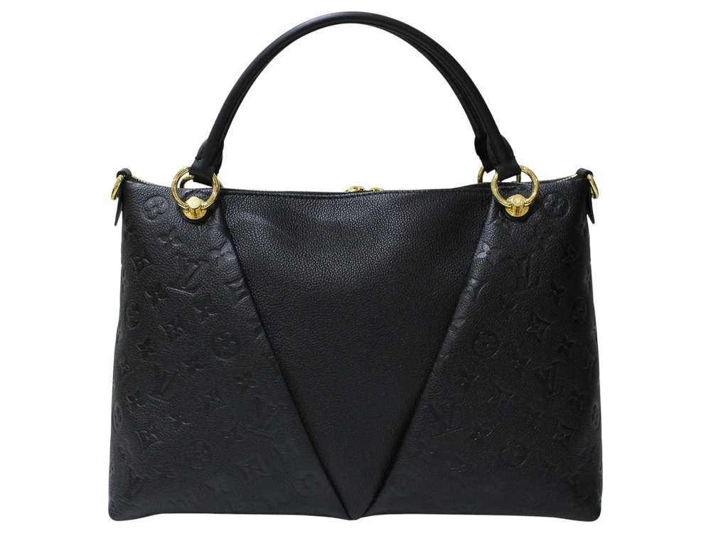 Louis Vuitton Noir Monogram Black Tote Bag Empreinte Handbag V Black